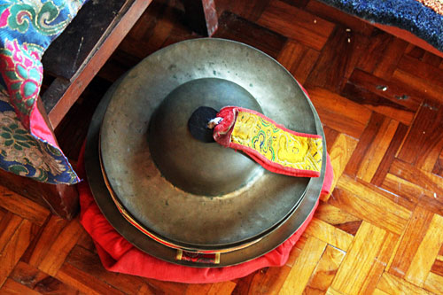 Pokhara-Shree-Gaden-Dhargay Ling Monastery7 Cymbals used in puja