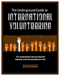 Volunteering ebook Underground Guide to International Volunteering