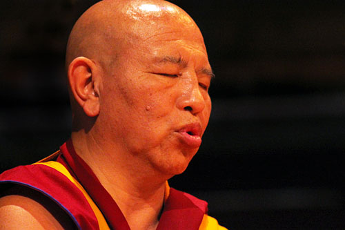 03-Earth-Ritual-Dance1 Intense concentration of a monk praying during the Earth Ritual Dance