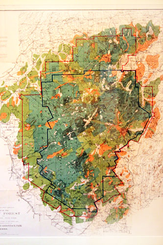 Adirondack-Park-Map Map of Adirondack Park, at 6 million acres the largest park in the United States