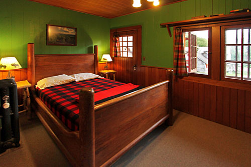 Great-Camp-Sagamore-Bedroom Bedroom in the main lodge of Great Camp Sagamore
