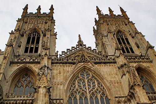 York-Minster2 Filigreed towers of York Minster